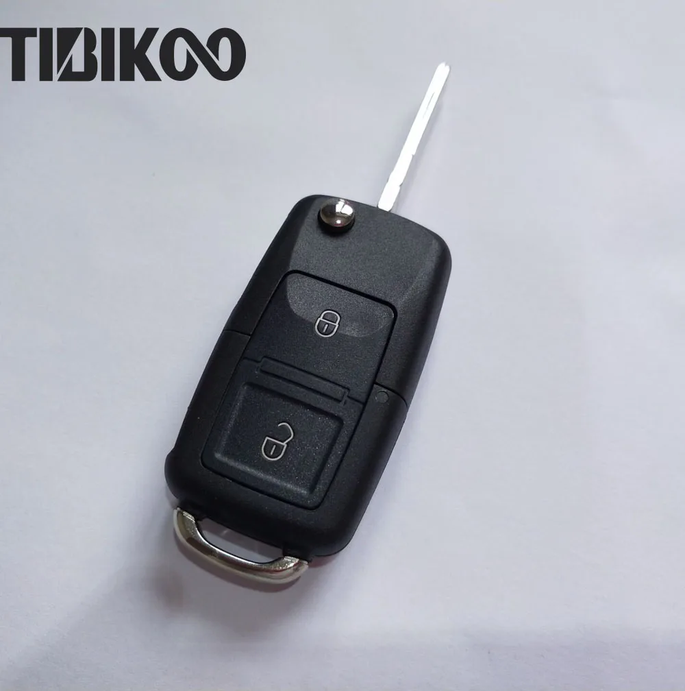 Складной дистанционный ключ для VW 2 кнопочный ключ автомобиля чехол для VOLKSWAGEN MK4 Seat Altea Альгамбра Ibiza