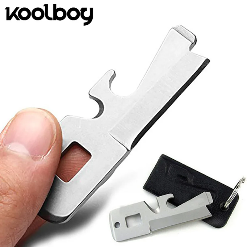 

5 in 1 Multifunctional Mini Survival Knives Tool knife keychain Pocket umbrella rope knife Army Camping Outdoor Knife Tools