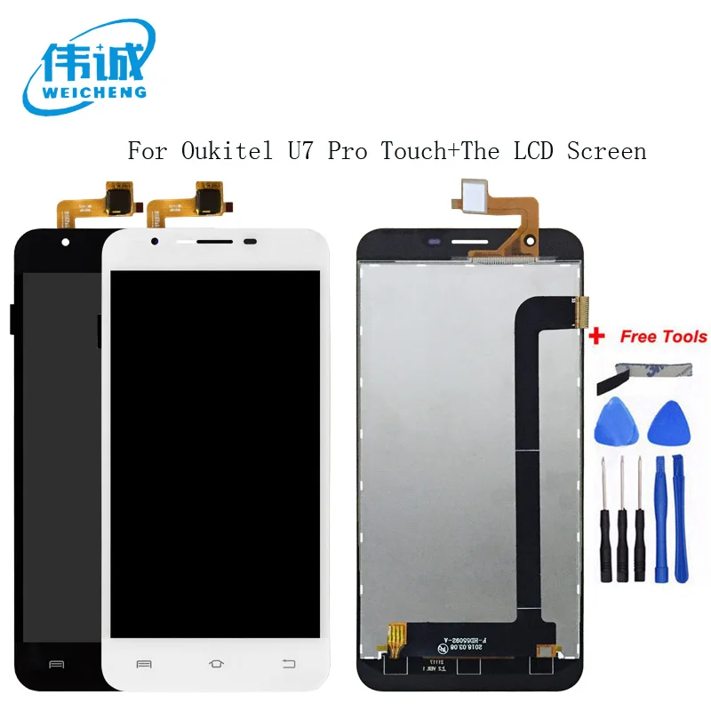 

WEICHENG For Oukitel U7 Pro LCD Display+Touch Screen Screen Digitizer Assembly Repair Parts+Tools +Adhesive LCD Glass Panel