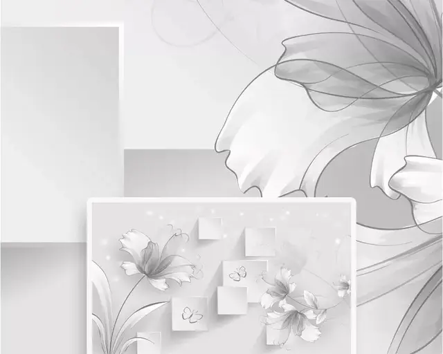 Beibehang Custom Wallpaper Simple Transparent Black And White