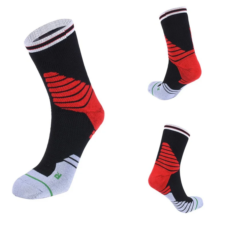 Men Outdoor Sport Anti friction Socks Towel Bottom Exercise Style Man