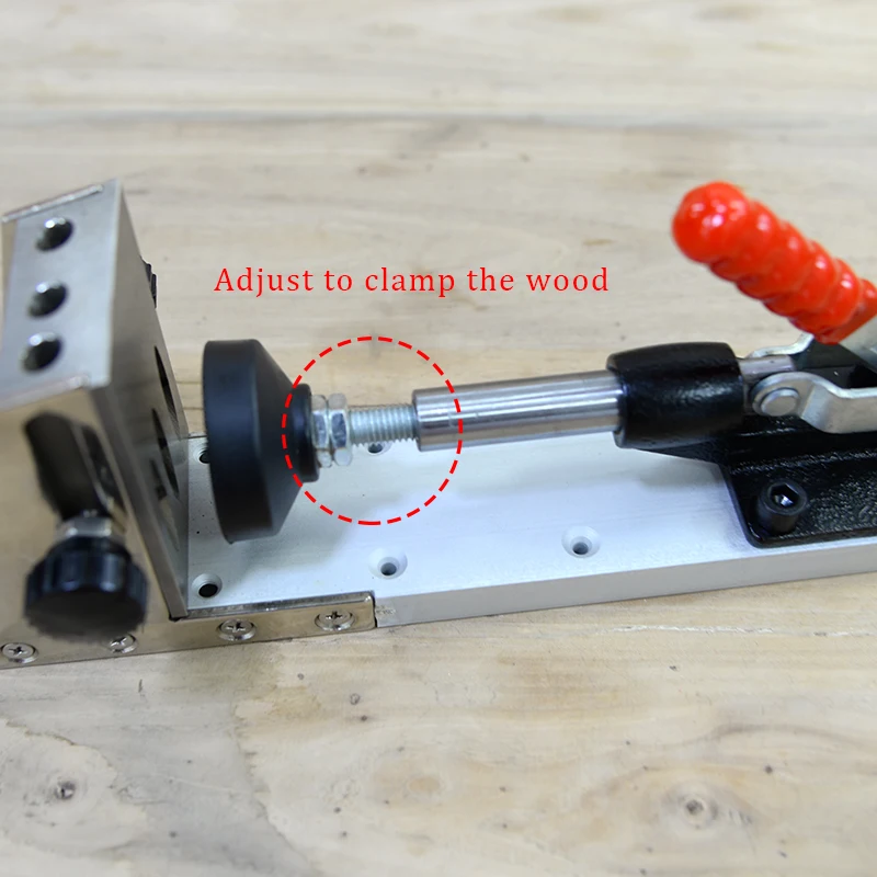 High Quality Steel Pocket Hole Jig Kit System Step Drill Bit 9mm Woodworking Angle Drilling Holes Guide Wood Tools High Quality Steel Pocket Hole Jig Kit System Step Drill Bit 9mm Woodworking Angle Drilling Holes Guide Wood Tools