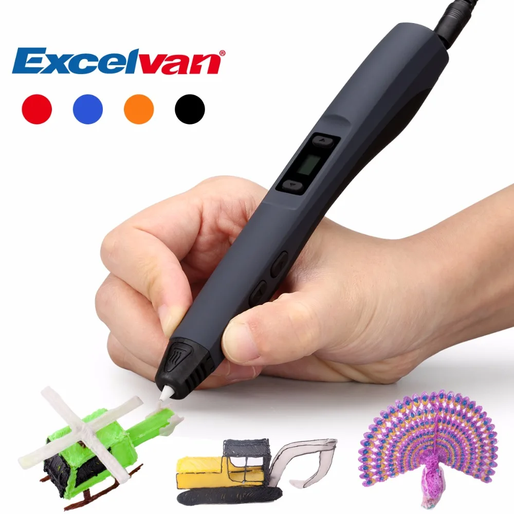 

Clearance! Excelvan 3D Pen Printer CRITIRON Intelligent Doodler Pen for Kids with LED for Creating Imagination EU Plug