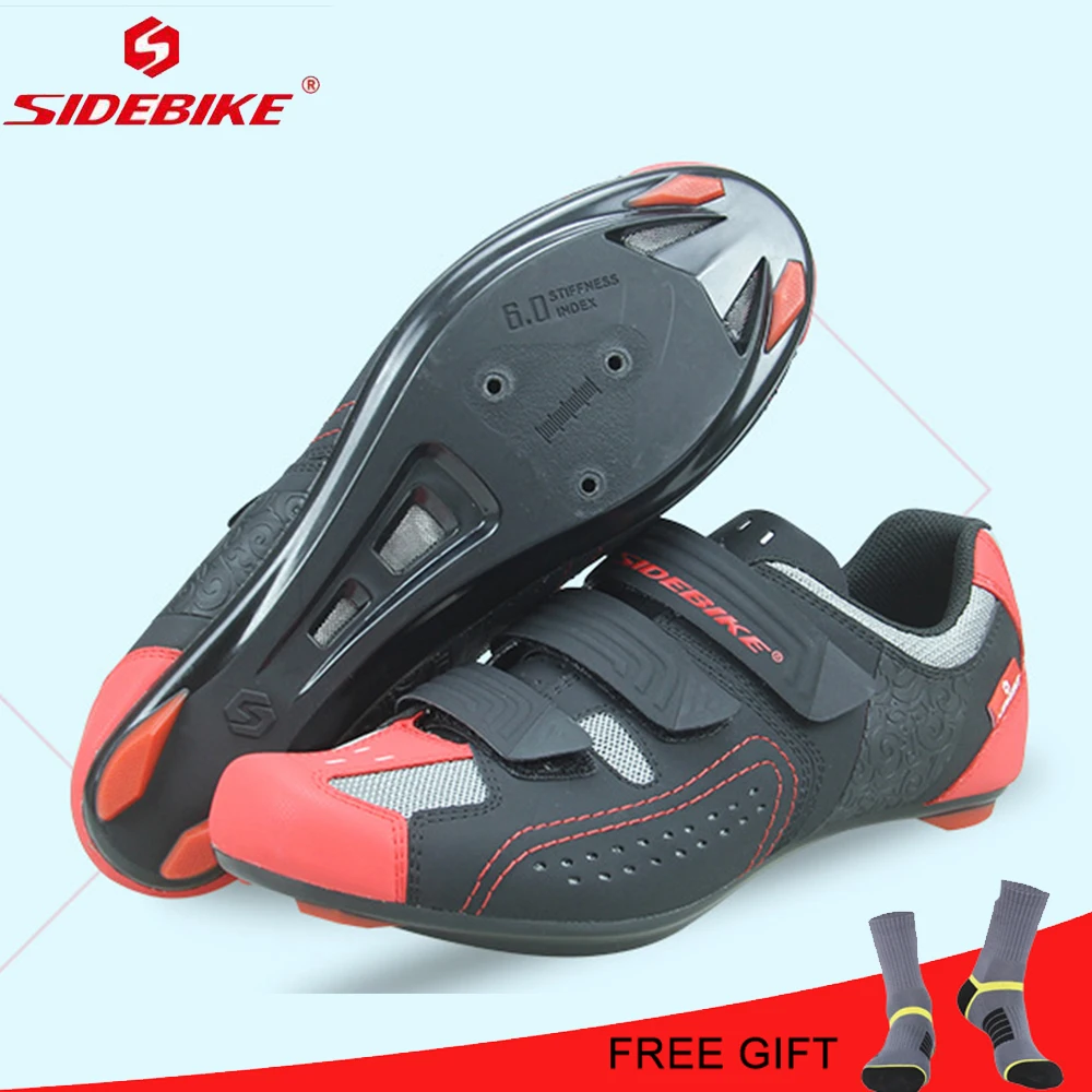 

SIDEBIKE professional road cycling shoes men Sport Bicycle Lock Shoes Non-slip Wear-resisting Bicycle Highway Riding Lock Shoes