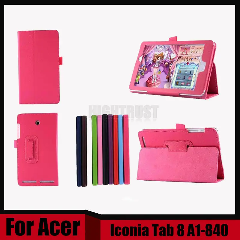 

Pu Leather Cover Case For Acer Iconia A1-840 8 inch Tablet Fashion Protection Cover For Acer A1 840 + Stylus as gift