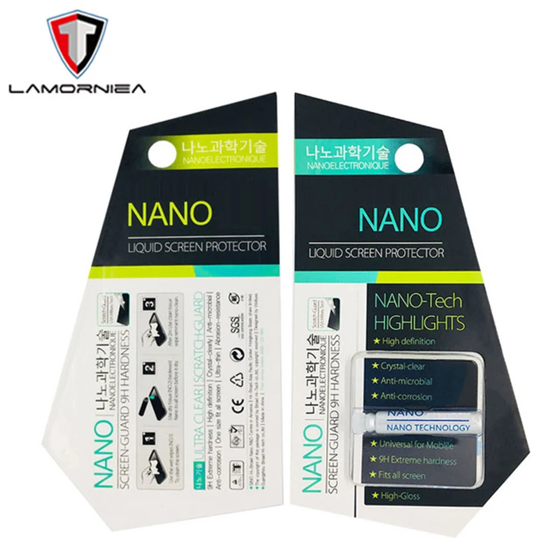 

NANO Liquid Screen Protector Technology Tempered Glass For iPhone X XS 7 8 6 5 Invisible Glass For Huawei P30 Pro Korean Package