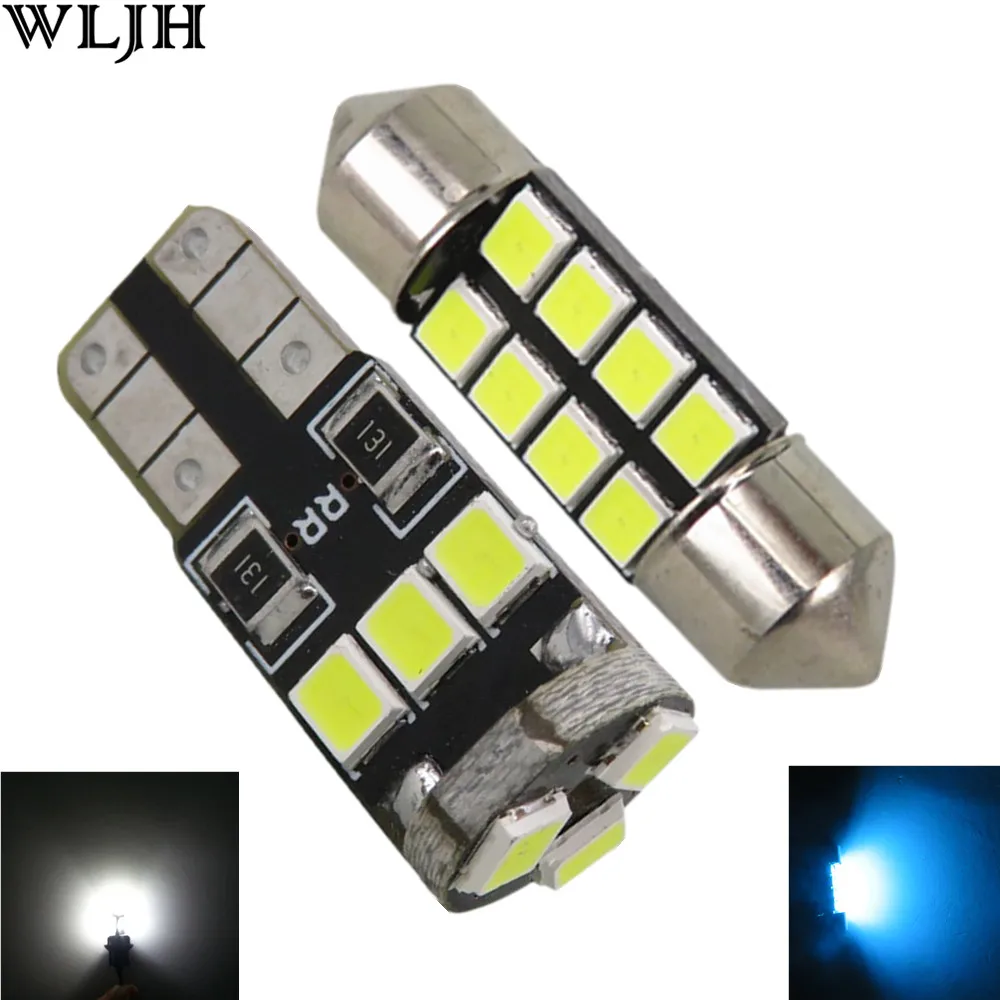 WLJH 11x Canbus 2835 SMD Led Dome Map Interior Light Package for Chevrolet Equinox Sonic Malibu