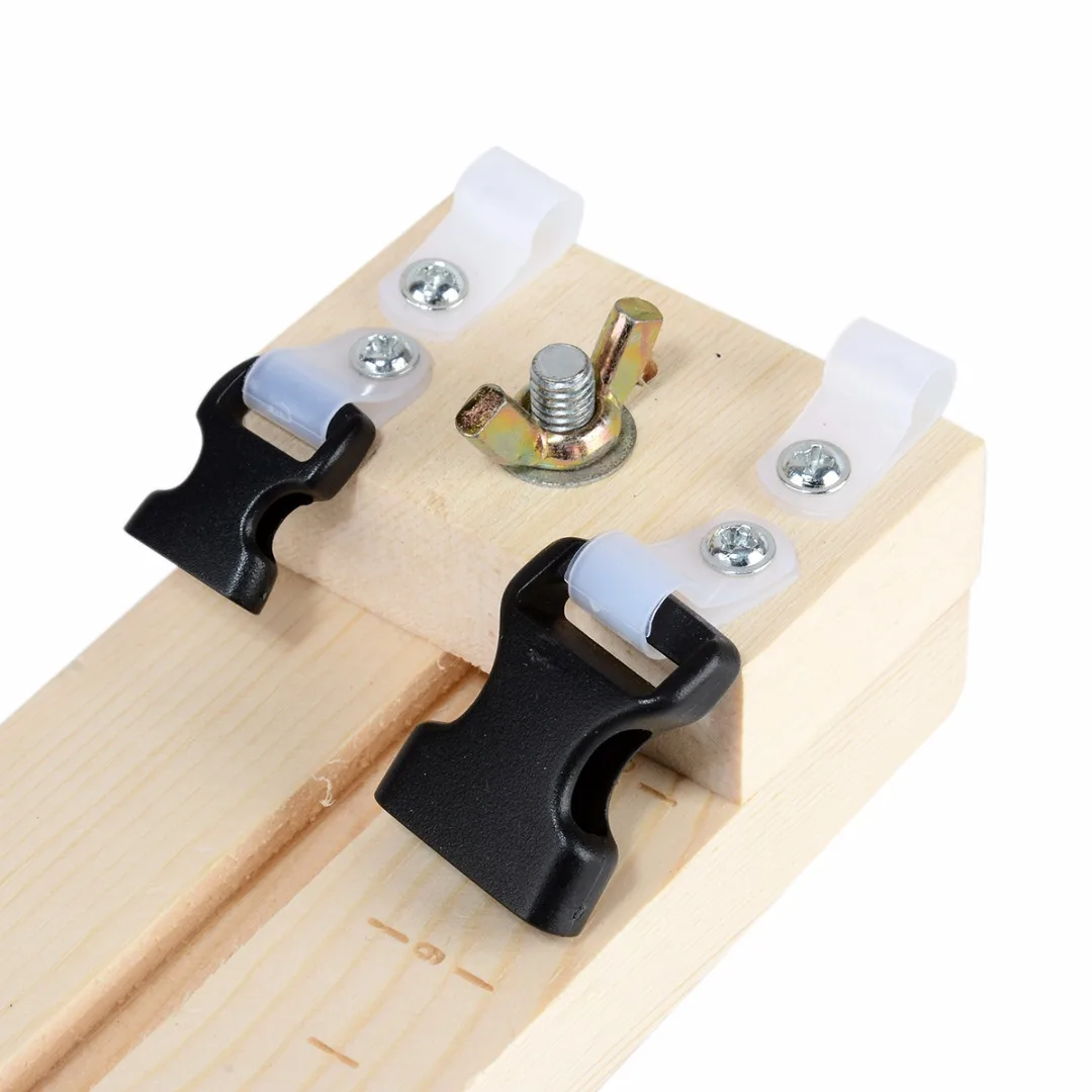 Mayitr 2 Types Parachute Cord Jig Bracelet Maker Wristband knitting Tool Braiding Weaving Wristband DIY Wood Tool