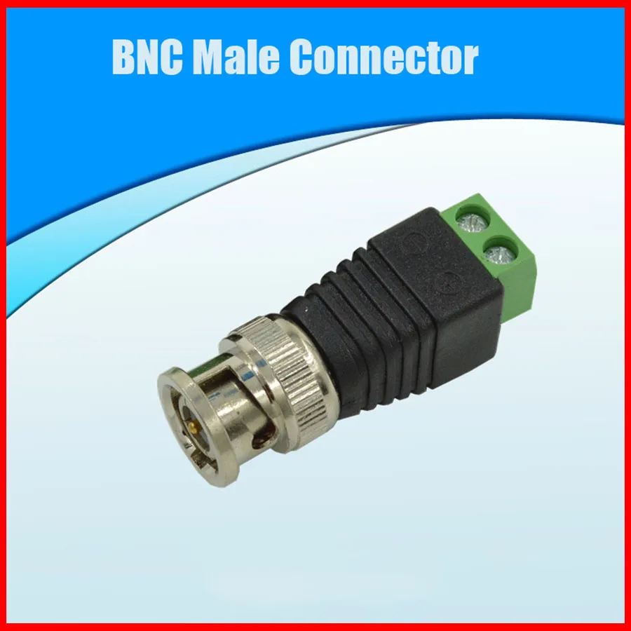 Free shipping 1PCS BNC Male Connector CAT5 To Coax Coaxial Camera CCTV