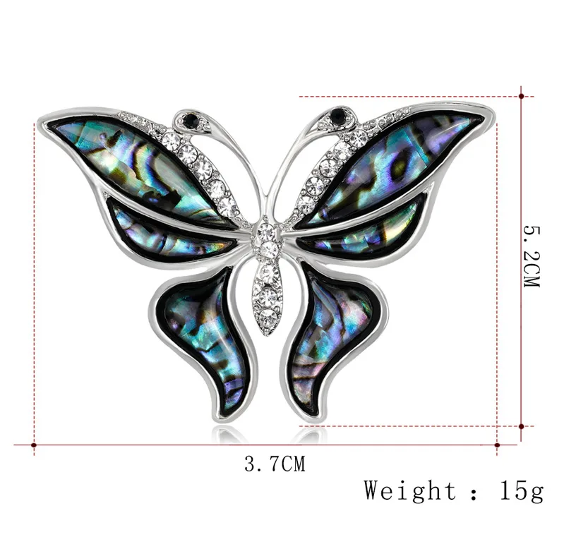 Женская Брошь бабочка булавка металлический значок штифты, покрытые оболочкой и броши для женщин милые животные Стразы Броши Аксессуары для шарфа