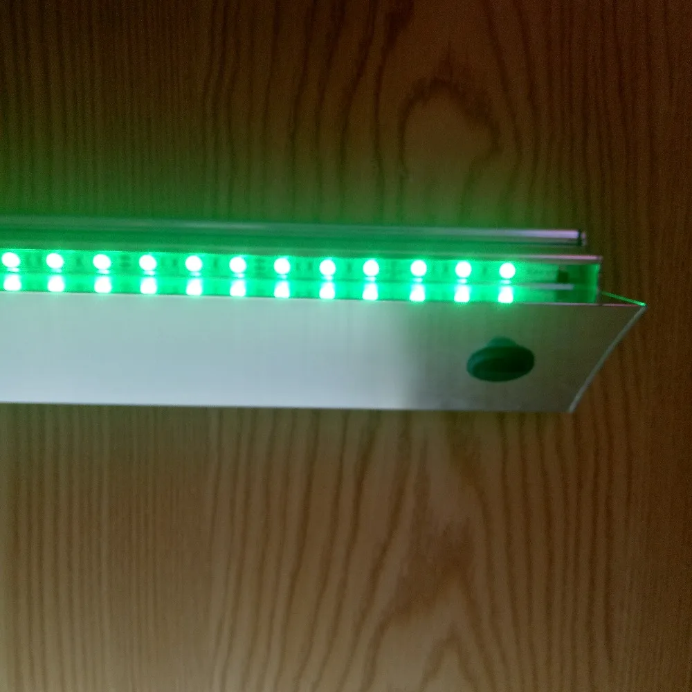 2шт X90cm длина RGB или синий W цвет SMD светодиодный светильник профиля для зажима 8 мм