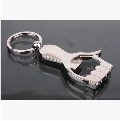 

600 pcs/lot Min order section free shipping lover's bottle opener hand keychain opener The wedding gift Key chain beer opener