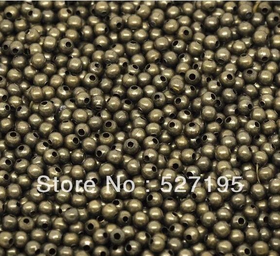 

Free Shipping 500pcs Antique Bronze Smooth Ball Spacer Beads 4mm in Dia. Jewelry Making Findings Wholesale