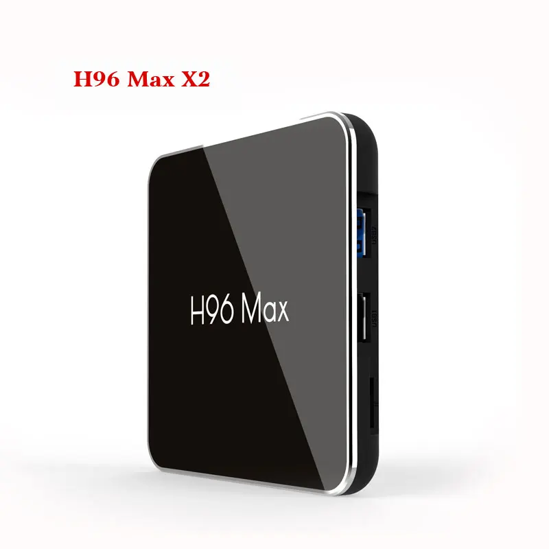 H96 MAX X2 Amlogic S905X2 четырехъядерный Смарт ТВ приставка 2,4g+ 5,8g двойной WiFi Android 8,1 ТВ приставка 4 Гб ram 64 Гб/32 ГБ rom телеприставка