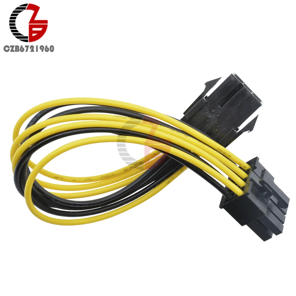 Адаптер питания PCI Express от 6 до 8 контактов шнур соединитель для видеокарты ЦП|8 pin pci