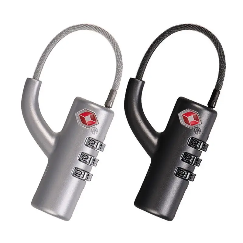 

Metal 3 Digit Combination Lock Travel Luggage Suitcase Resettable Code Padlock