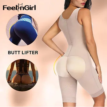 FeelinGirl Fajas High Compression Garments Overbust Postpartum Recovery Slimming Body Shaper Waist Girdle Butt Lifter Shapewear 5