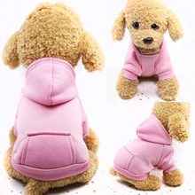 Осенне-зимняя толстовка с капюшоном для собак с задним карманом, дизайнерская одежда для собак, спортивный стиль, теплая толстовка для собак и кошек
