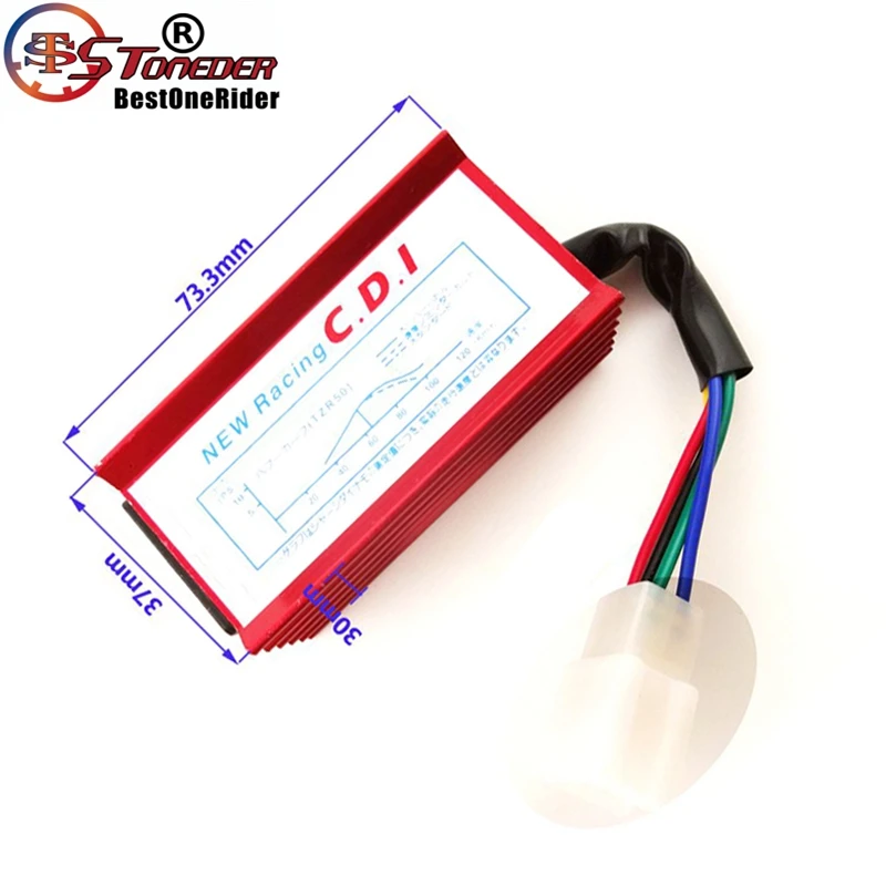 STONEDER Red 5 Pin Racing AC CDI Коробка зажигания для 50cc 90cc 110cc 125cc 140cc 150cc 160cc Pit Dirt Bike CRF50 TTR XR SSR