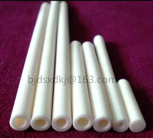 

99.5% alumina tube / furnace tube / OD*ID*L=10*7.4*550mm / ceramic tube / vacuum furnace tube
