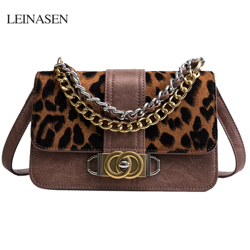

Fashion Crossbody Bags for Women 2018 Leather Shoulder Bags Female Leopard messenger bag Purses and Handbags luis vuiton gg bag