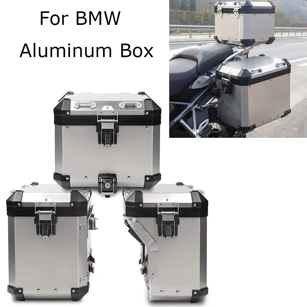 

For R1200GS ADV LC R1250GS/ADV LC 2014-2019 Motorcycle Tail Case Trunk Saddlebag Top Case Box Stainless Steel Orignal Style