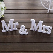 font b Wedding b font Decorations Mr Mrs Mariage Decor Birthday Party Decorations White font