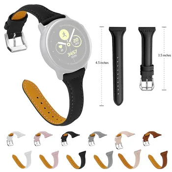 

Smartwatch Smartband Strap Leather Replacement Watch Wrist Strap Band For Samsung Galaxy Watch active 20mm Smart Watch Bracelet