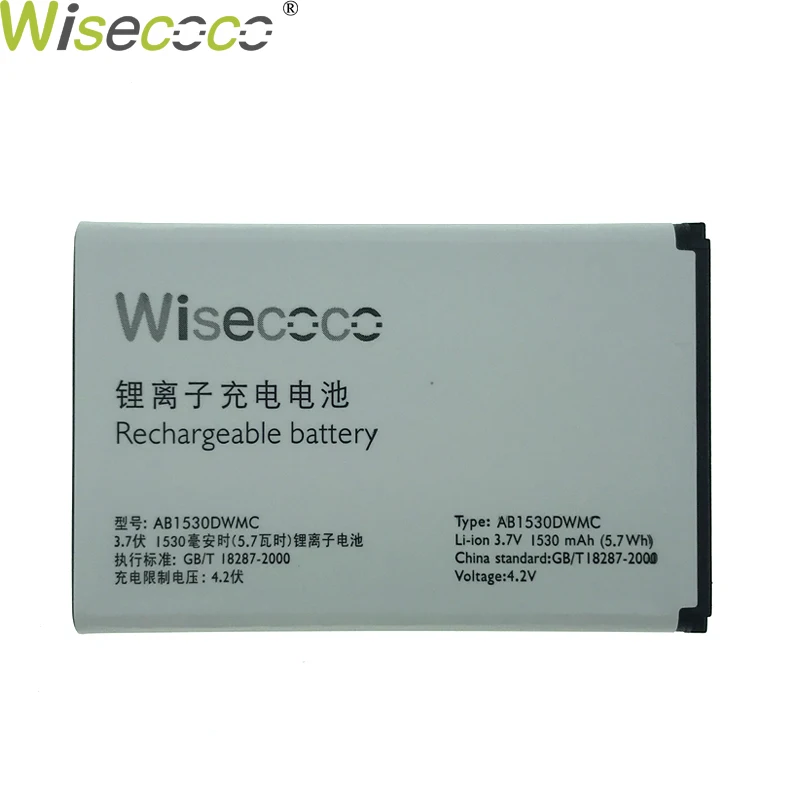 

Wisecoco In Stock High Quality AB1530DWMC Battery For PHILIPS X525/W626 X806 X331 X518 CTX331 XCT518S Mobile Phone Backup
