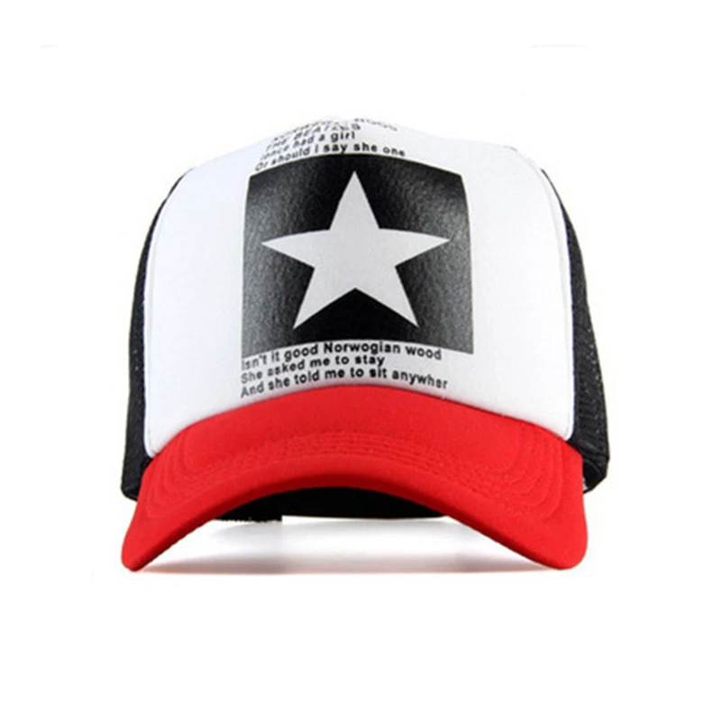 Unisex Summer Pentagram Baseball Cap Women Man Multicolor Adjustable Sports Hat Male Female Mesh Breathable Snapback Caps CP0005 (1)