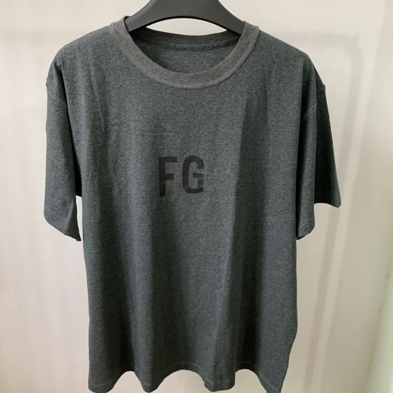 FG письмо шестой сезон ограниченная основная линия футболка с короткими рукавами ins свободная нижняя рубашка хип-хоп футболка стиль