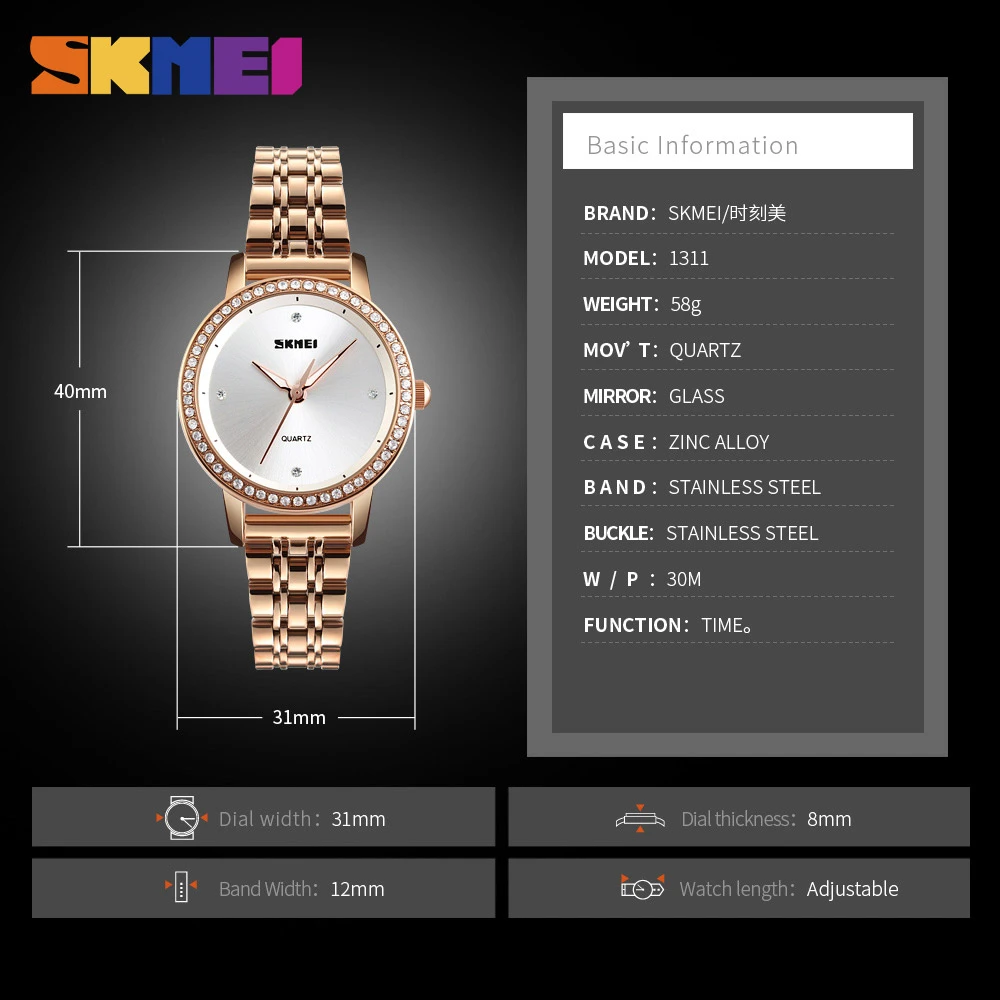 SKMEI модные женские туфли Часы Повседневные платья Стразы женские часы Водонепроницаемый Обувь для девочек Кварцевые наручные часы Часы Relogio feminino