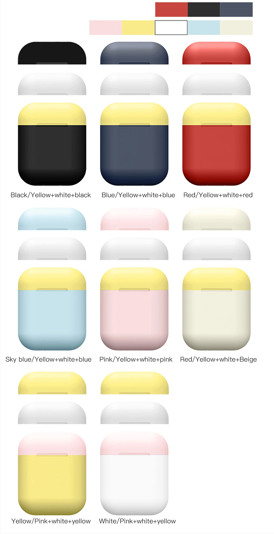 !ACCEZZ Cute TPU For AirPod 1 2 Case Wireless Earphone Funda Cover Headset Accessories For Apple AirPods Headphone Stitching Bag (4)