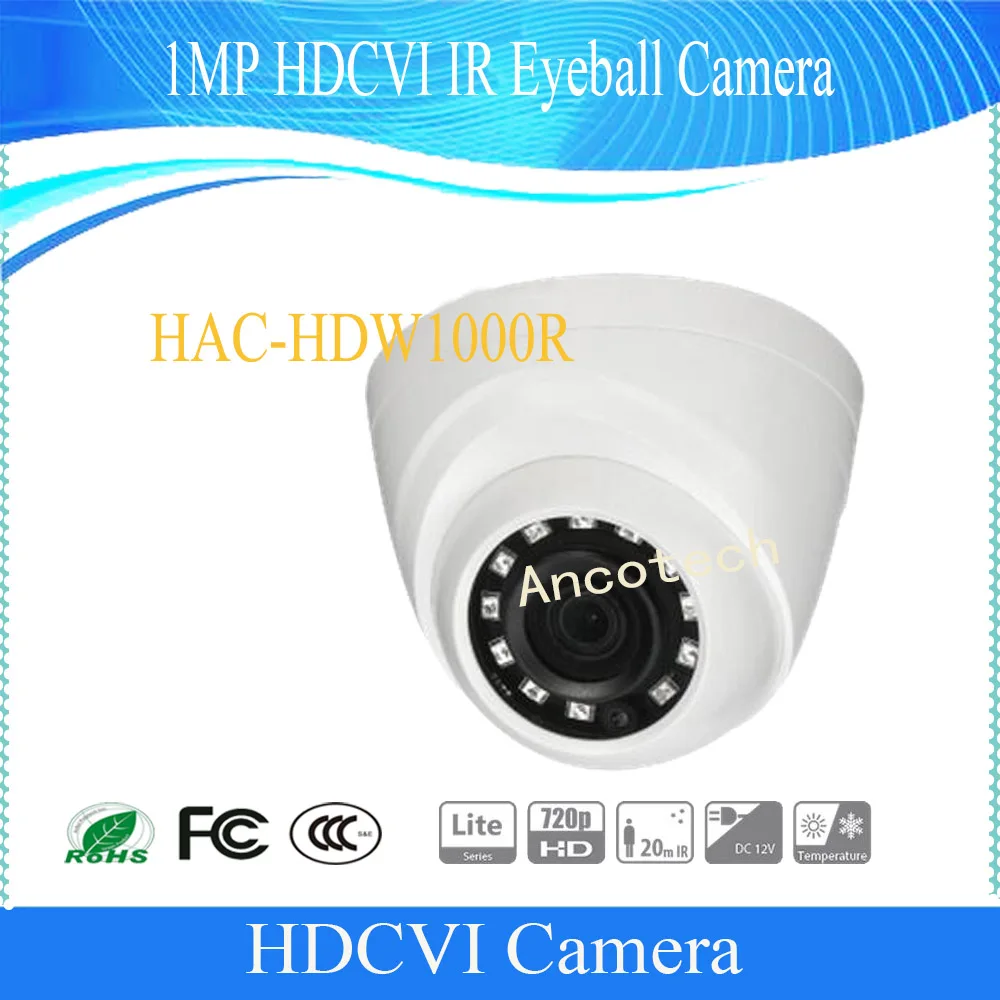 

Free Shipping DAHUA CCTV Security Camera 1MP 720P IR HDCVI Mini Dome Camera DH-HAC-HDW1000R