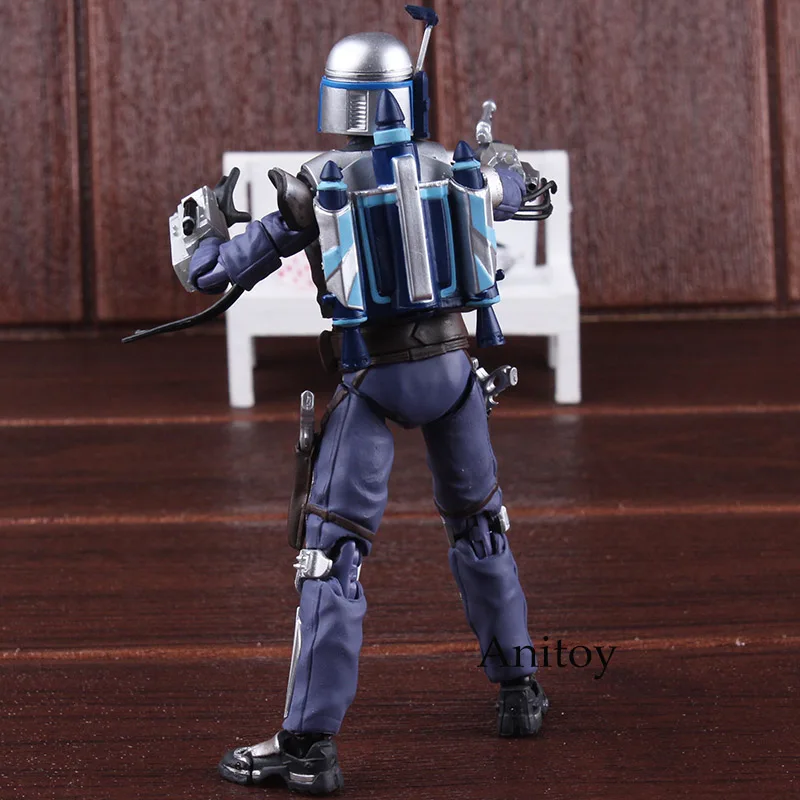 SHF Figure Star Wars Anime Figurine Star Wars Jango Fett Bounty Hunter PVC Action Figures Collectible Model Toy