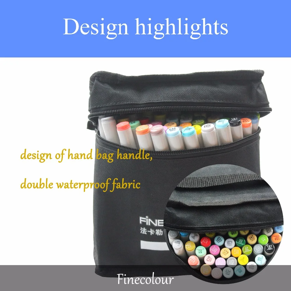 Finecolour EF101 160 Colors Professional Sketch Double Headed Art Markers for Animation/Landscape/Industrial Design