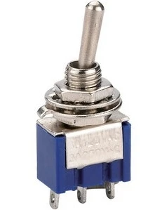 

Toggle Switch 3Pins ON-ON 3A/250V 6A/125V 2position MTS-102 mounting hole 6mm