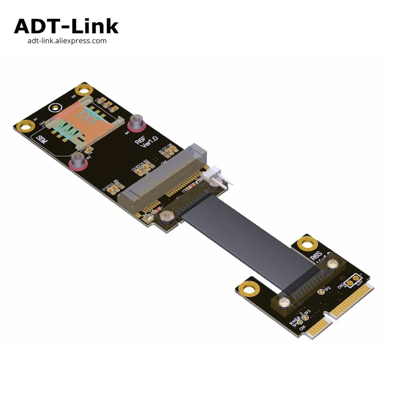 Мини PCI e mPCIe беспроводная сетевая карта Удлинительный шнур адаптер удлинитель