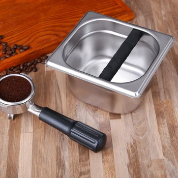 Coffee Knock Box Espresso Knock Box Coffee Machine Waste Slag Bucket With Handle Coffee Residue Bucket Grind Waste Bin Coffee Knock Box Espresso Knock Box Coffee Machine Waste Slag Bucket With Handle Coffee Residue Bucket Grind Waste Bin