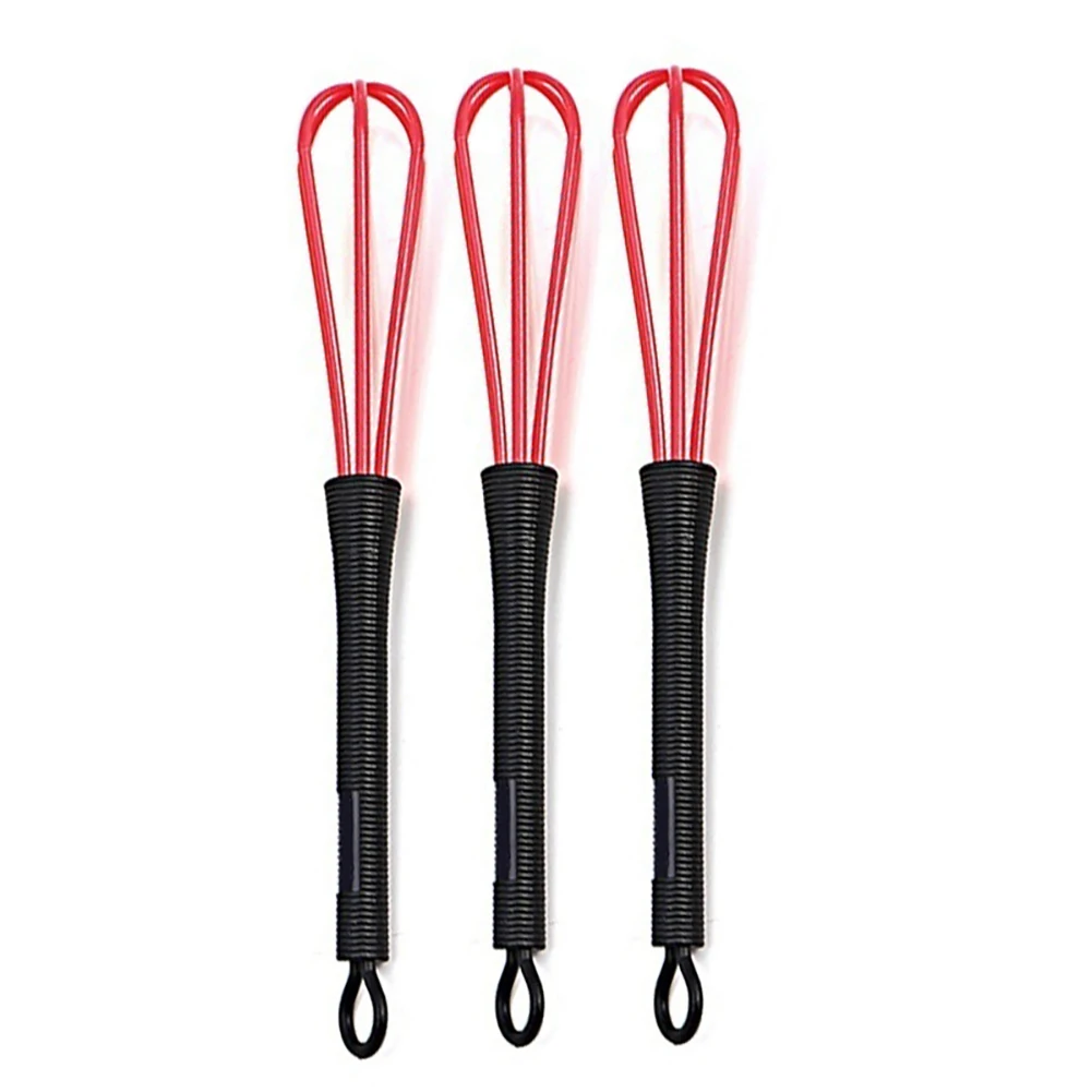 3Pcs Pro Salon Plastic Hairdressing Dye Cream Whisk Hair Mixer Barber Stirrer