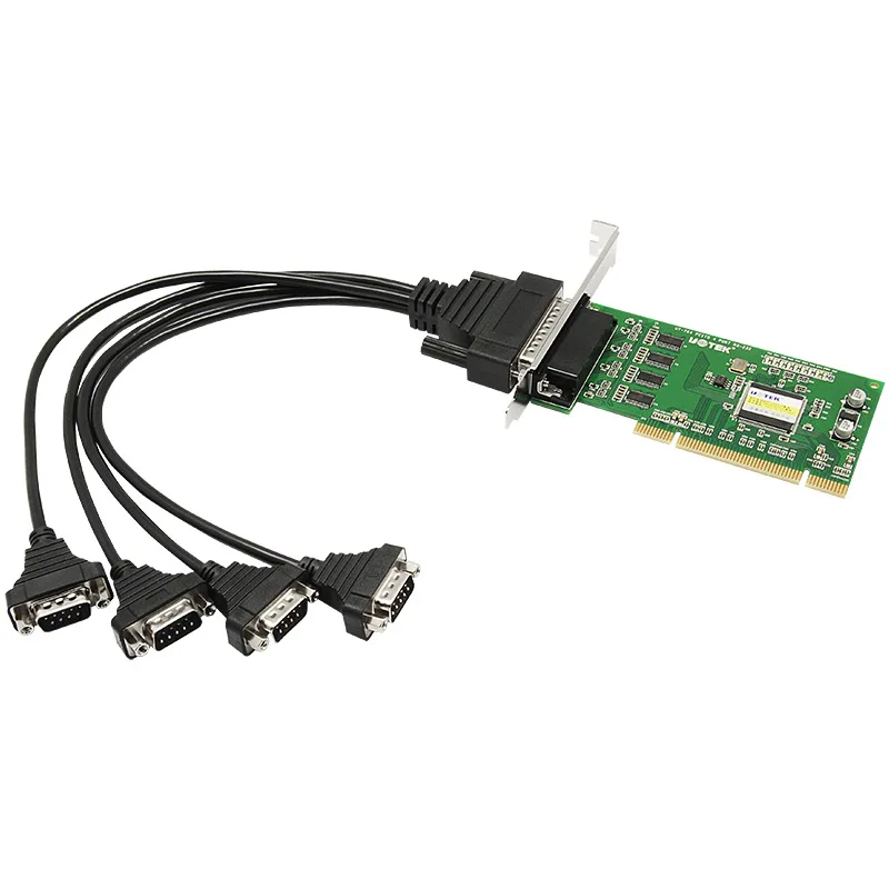 

UT-764 PCI to 4-port RS232 multi-port serial card Computer serial port expansion card with serial cable UT-764