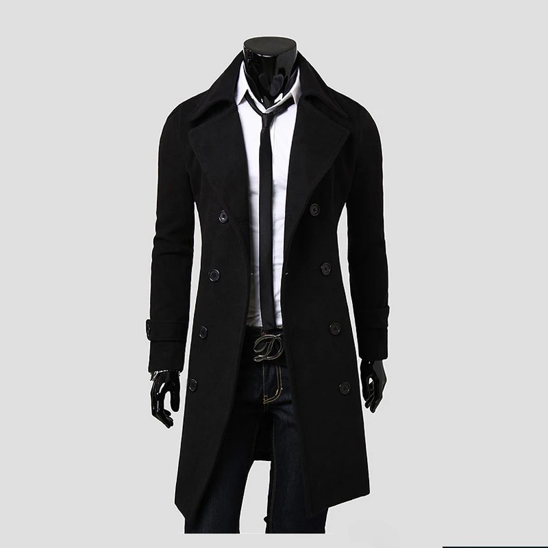 Online Buy Wholesale double breasted trench coat men from