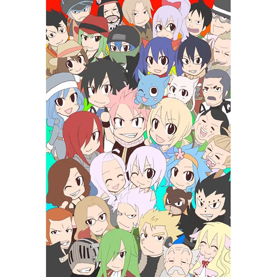 

5d Diy Diamond Painting Handmade Fairy Tail Wall Art Cross Stitch Picture Home Decoration Sticker Full Square Drill Embroidery