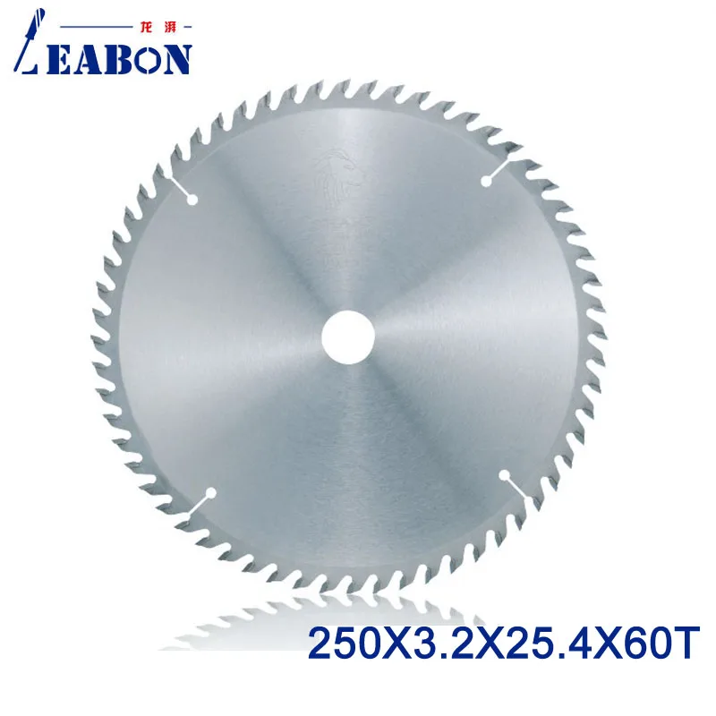

LEABON Woodworking Saw Blade 250x60Tx3.2x25.4mm Wood Circular Saw Blade with Tungsten Carbide Tipped Material Cutting Rose Wood