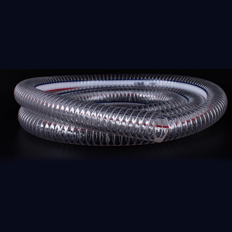 Прозрачный силиконовый шланг силиконовая трубка 1 м стальная проволока плетеная трубка водопроводные шланги внутренний диаметр 10 мм