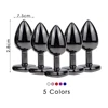 Petit coeur en métal noir cristal Plug Anal butin perles coeur bijoux Base lisse Anal godemichet Anal pour hommes femmes Couples ► Photo 2/6