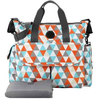 

Mummy Maternity Diaper Bag Oversized Opening Nursing Messenger Bag Check Pattern Designer Stroller Bag for Baby Care