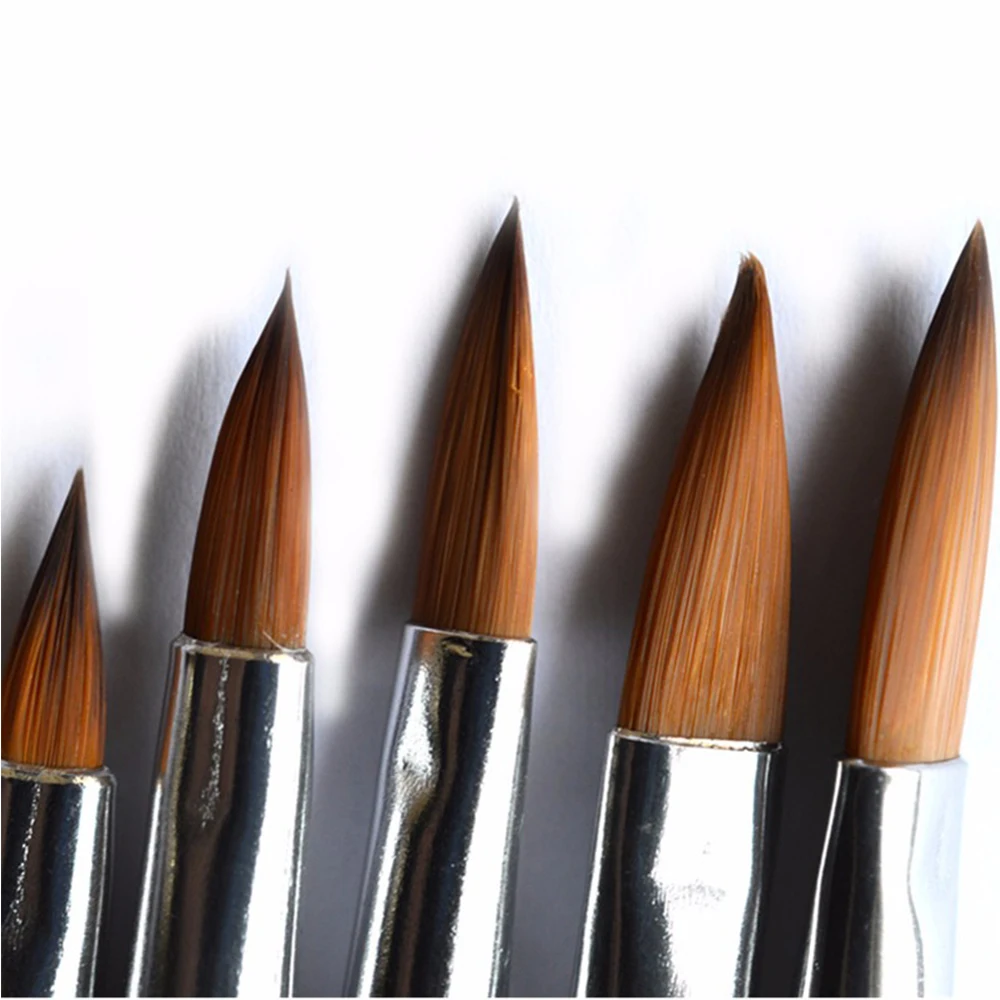 

Nail Salon 5 Pcs/set 2-Ways Nail Art Brush Acrylic Nail Art Brush Pen Carving Cuticle Pusher Tools SATR31
