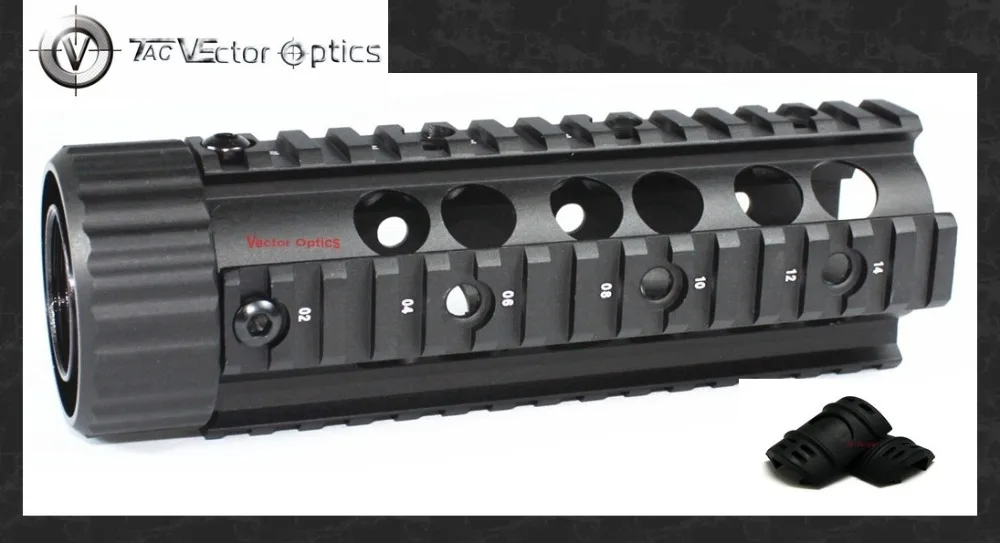 Векторная оптика. 223 5,56 Тактический свободный поплавок Handguard Quad Picatinny Rail Mount Free резиновые чехлы