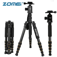 

ZOMEI Z699C Carbon Fiber Camera Tripod Stand Lightweight Portable with Ball Head Travel Tripode for Canon Sony Nikon DSLR Camera